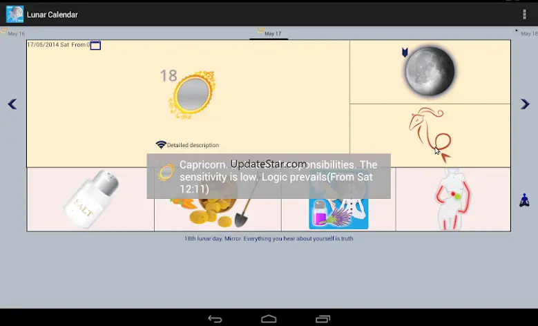Lunar Calendar. Solar eclipse 7