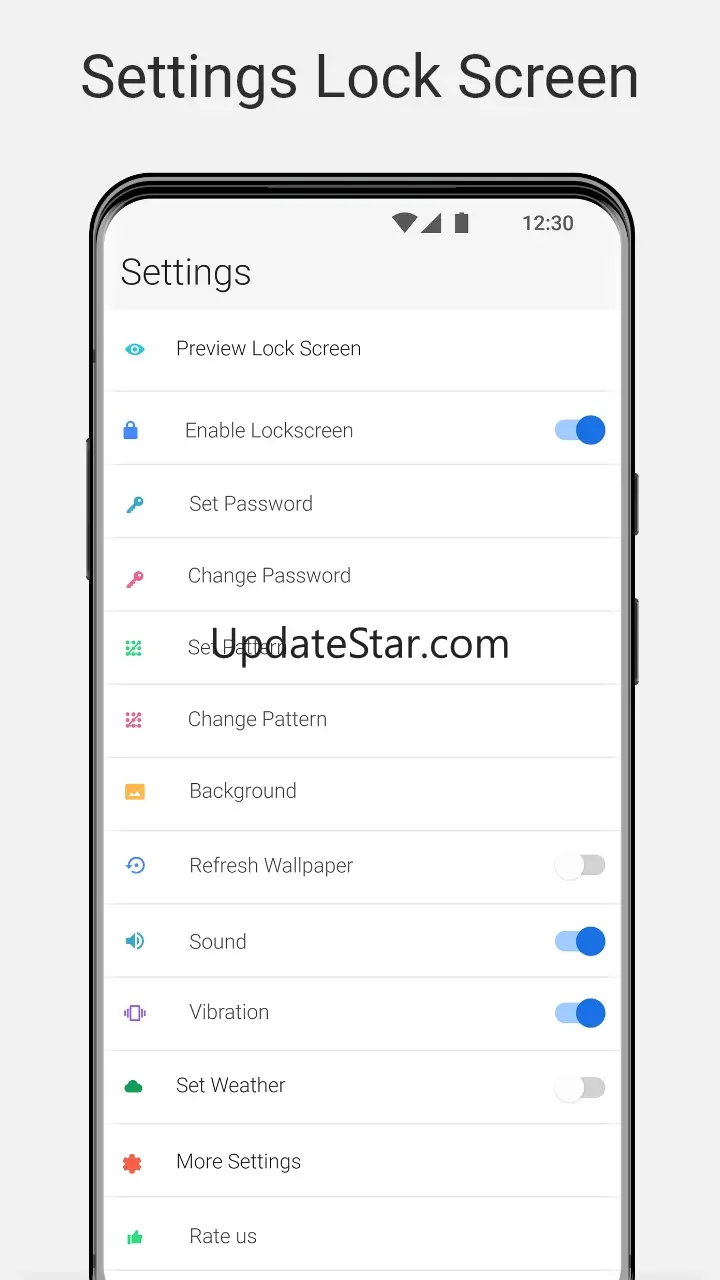 Modern Mi style Lock Screen 3.4