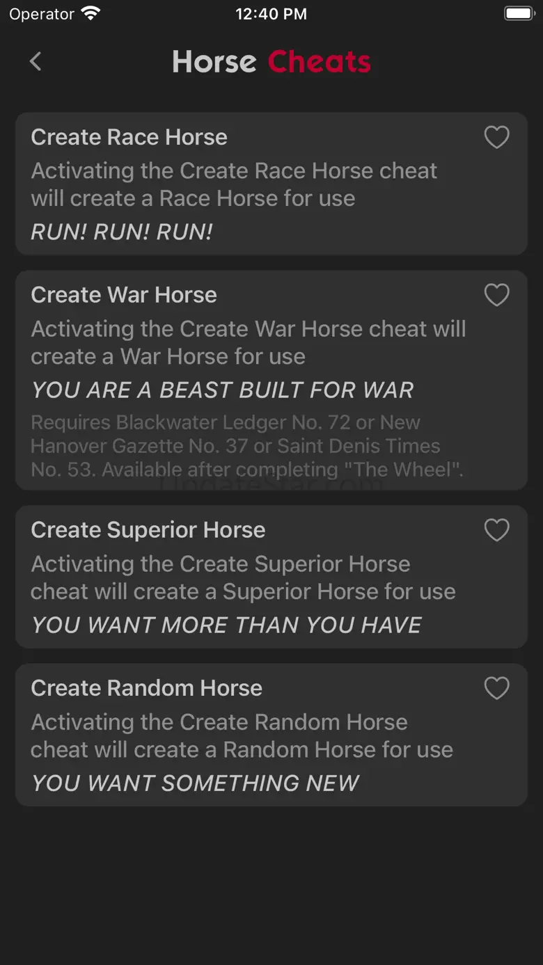 All Cheats for RDR 2 3.1.0