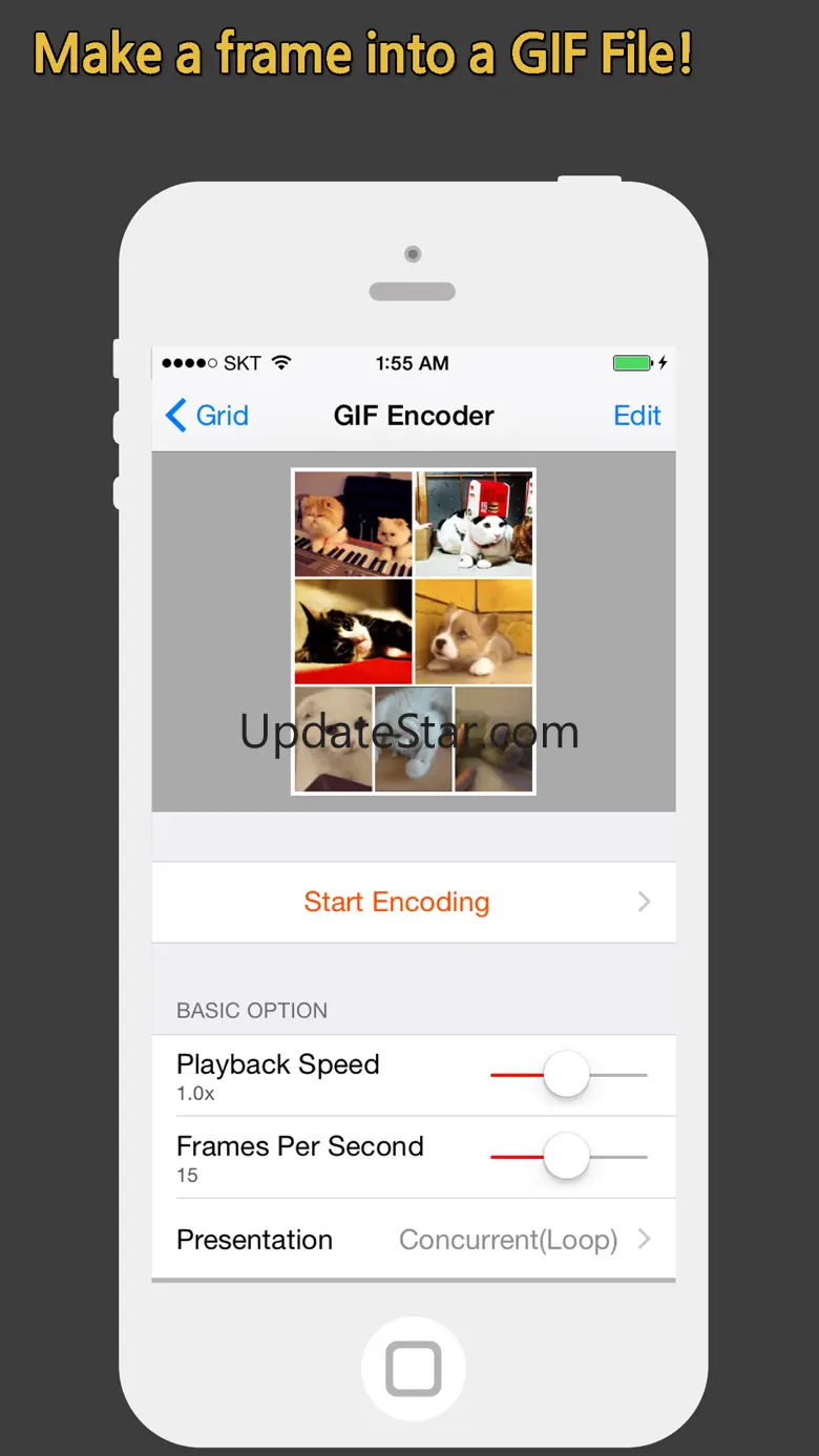GIF Grid - Combine multiple GIFs into frames 1.6