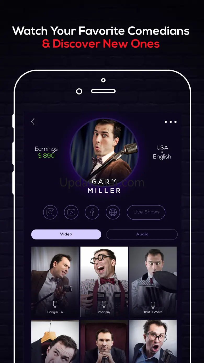 Comedy App Stand Up Comedians 1.0.4