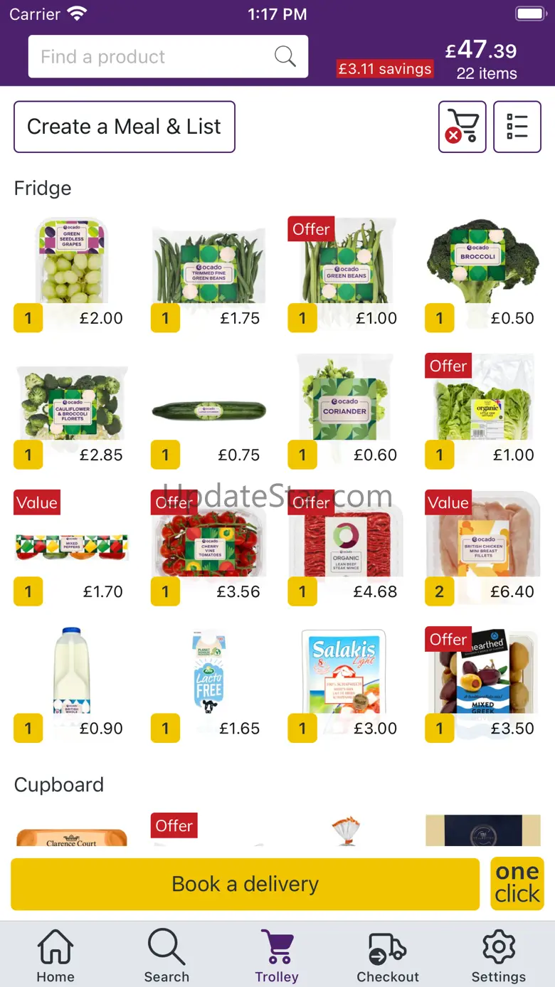 Ocado: supermarket shopping 1.163.2