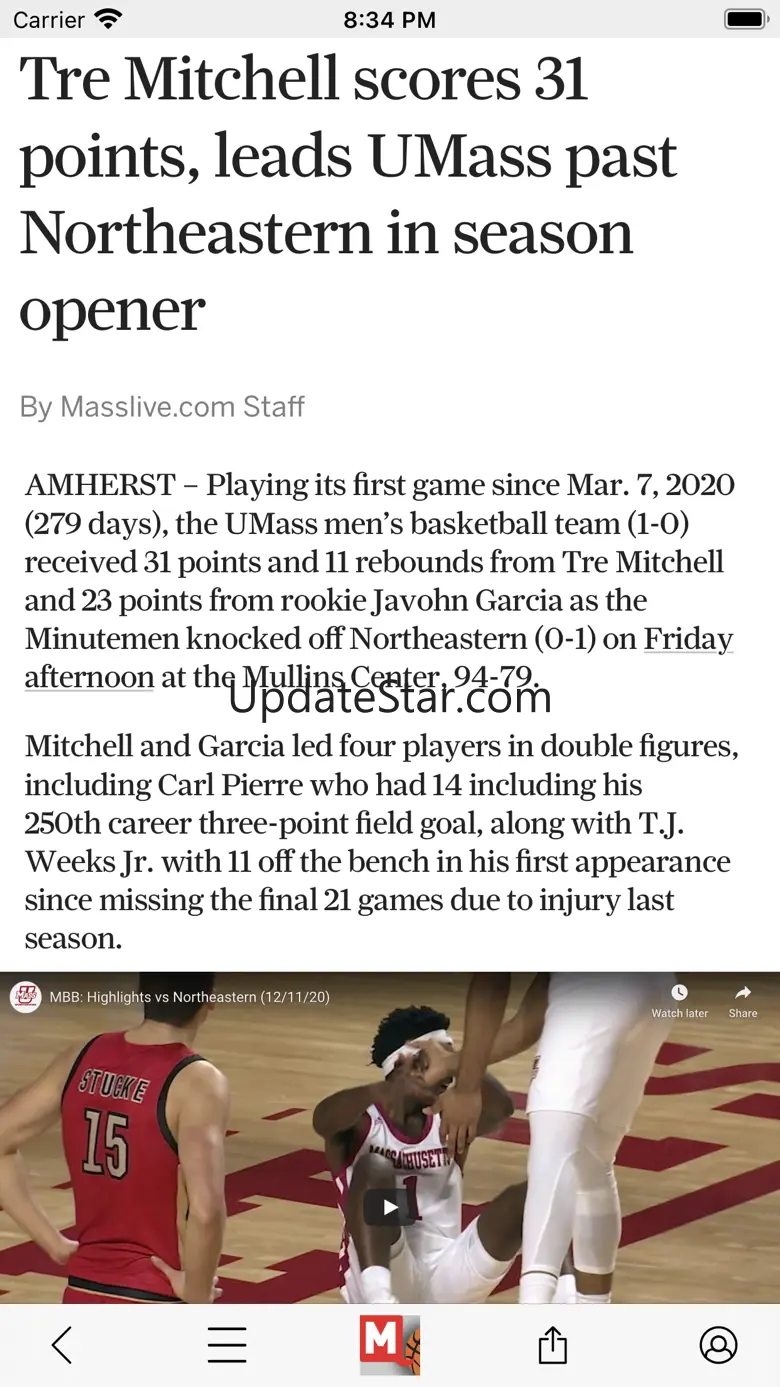 UMass Basketball News 4.4.13