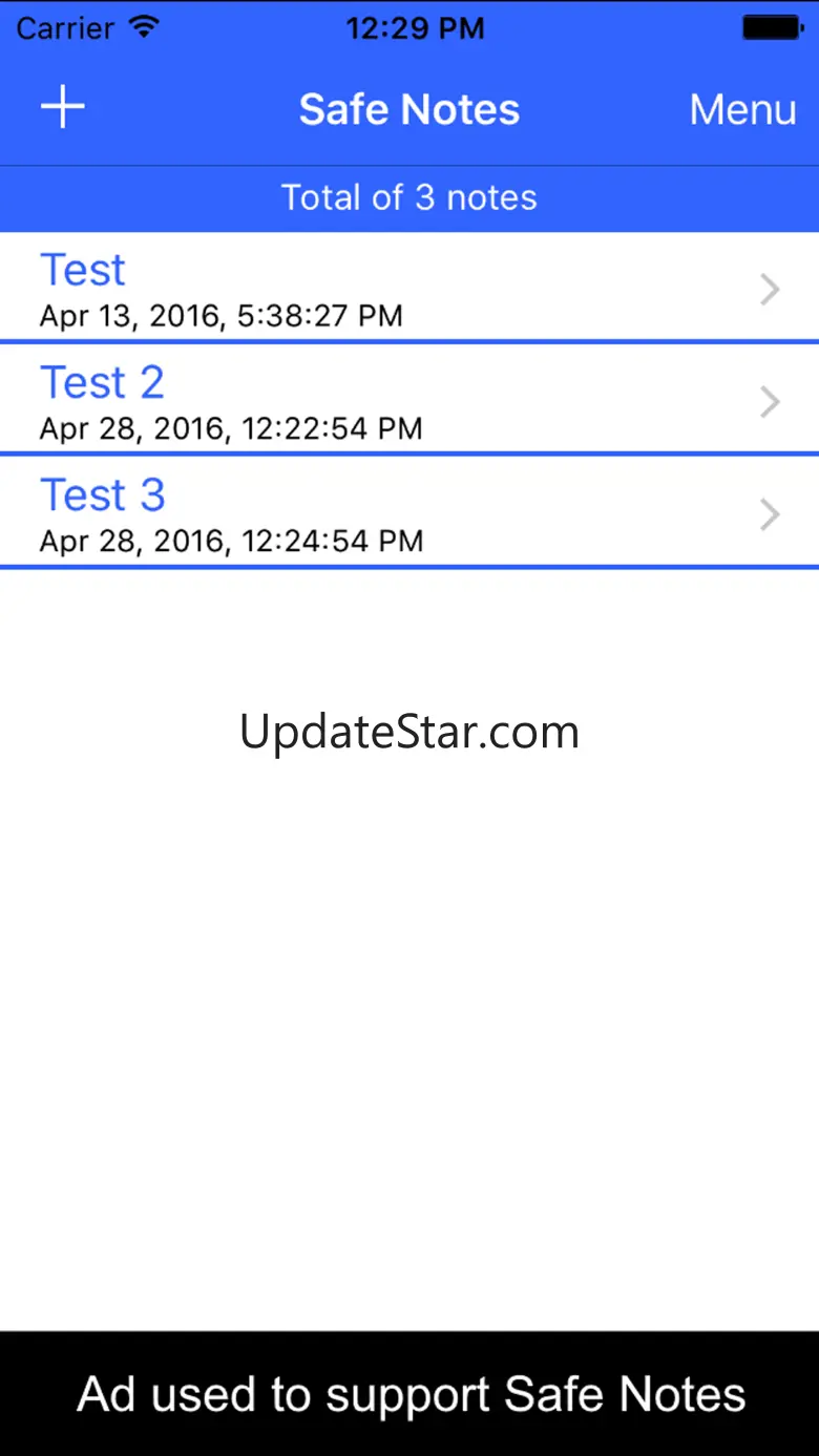Safe Notes is a secure notepad 4.9.8