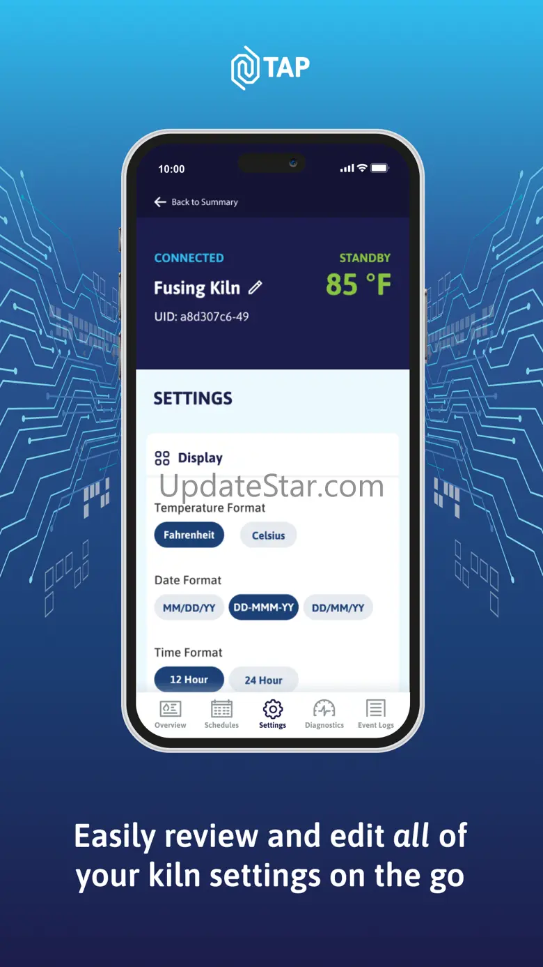TAP Kiln Control Mobile 4.4.4