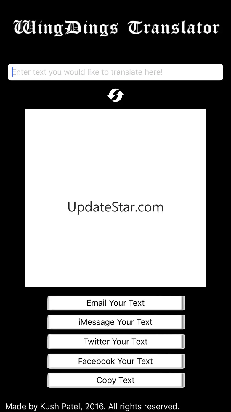Wingdings Translator 1.1