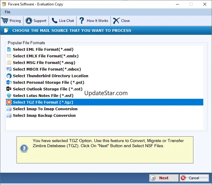 FixVare TGZ to EML Converter 2.0