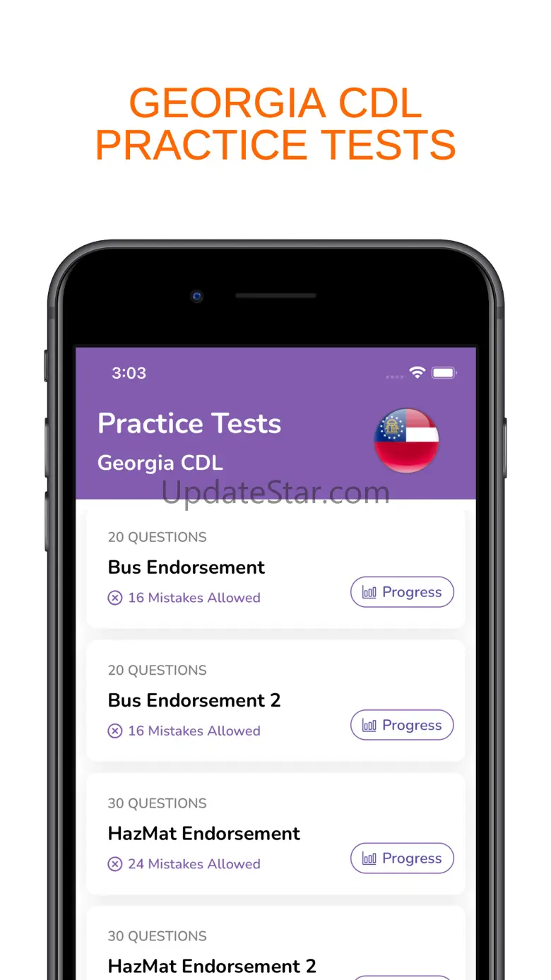 Georgia GA CDL Permit Prep 2.0