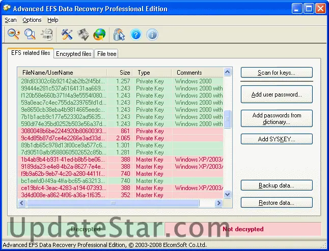 Advanced EFS Data Recovery 4.56.63