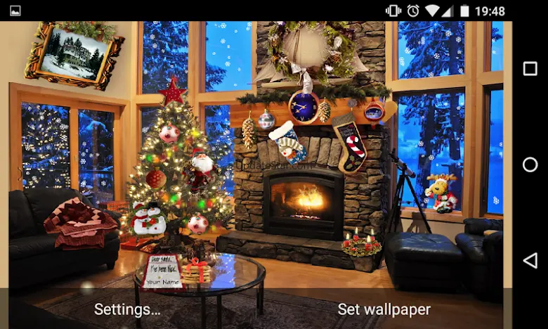 Christmas Fireplace Lwp 1.998