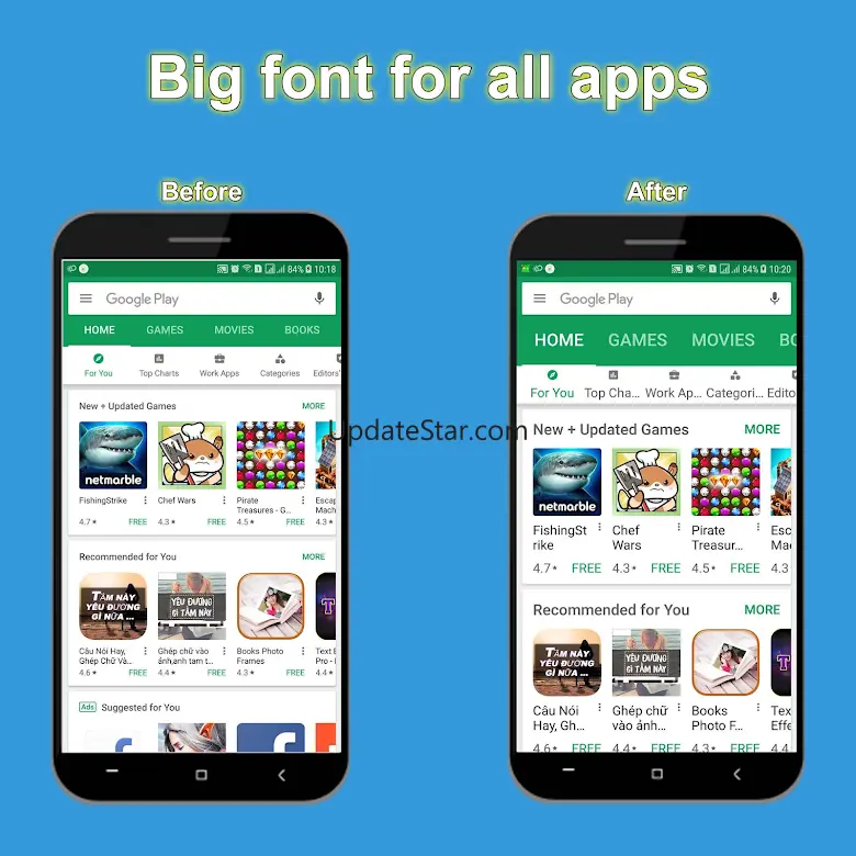 Big font - Enlarge font size 4.7