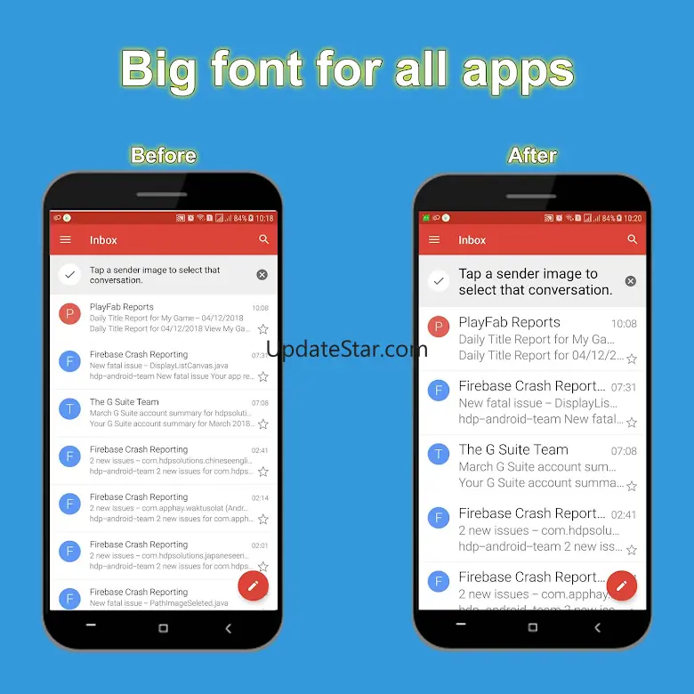 Big font - Enlarge font size 4.7