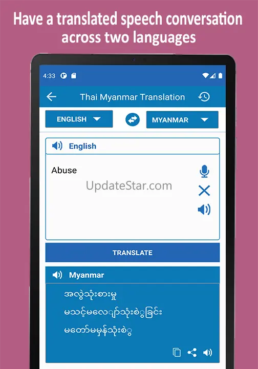 Myanmar to Thai Voice Translat 4.2.19