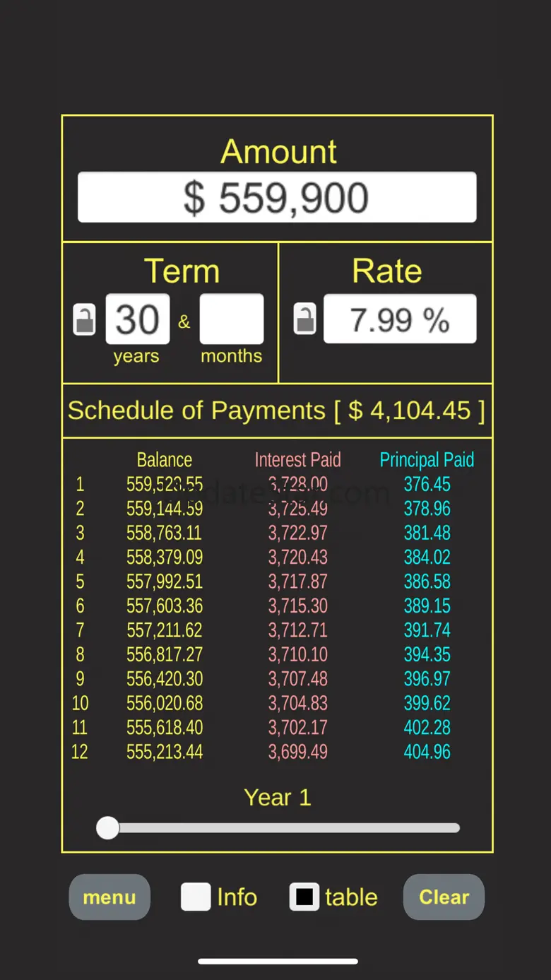 Loan CaIculator 2.6