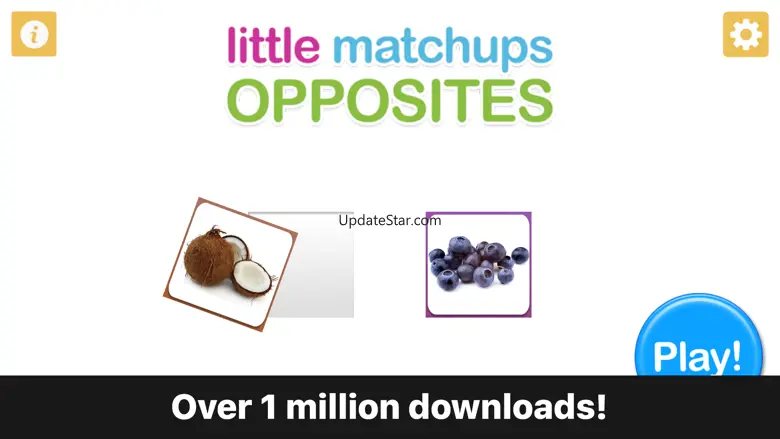 Preschool Game - Little Matchups Opposites 2.0