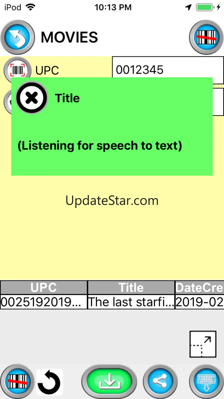 Scan to Spreadsheet 6.0.10