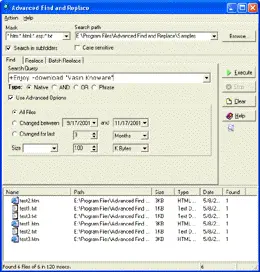 Advanced Find and Replace 9.0