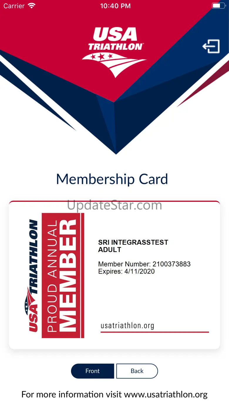 USAT Membership Card 1.4.1