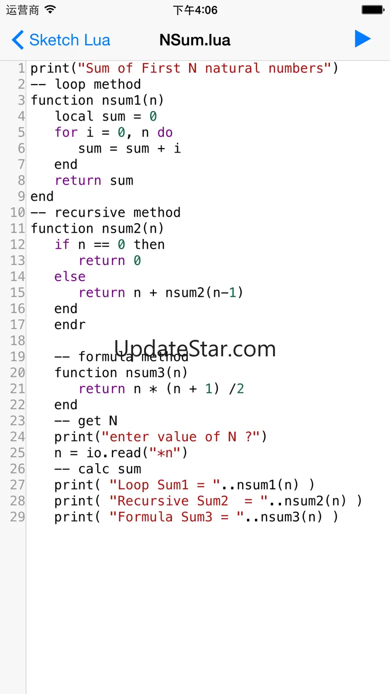 Sketch Lua 1.0