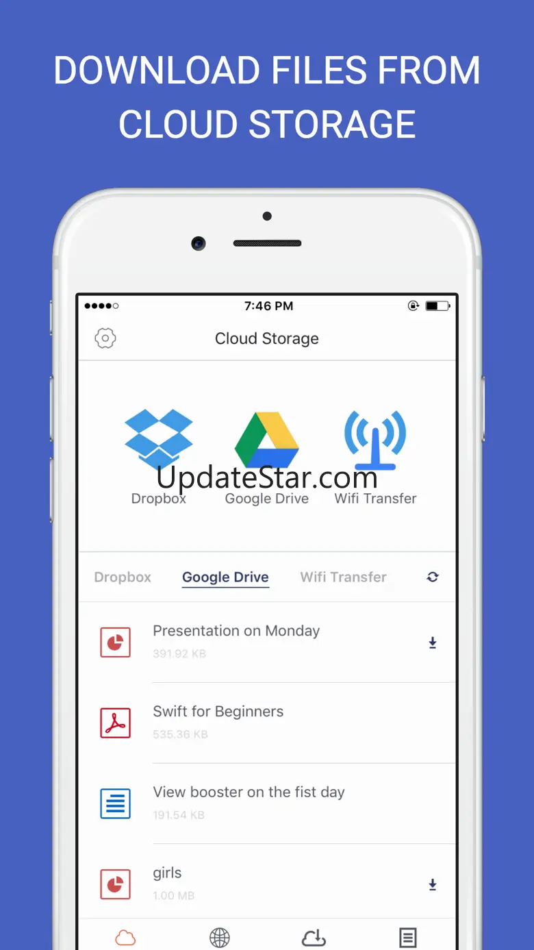 File Manager for Documents Stored on Cloud Drive 1.1