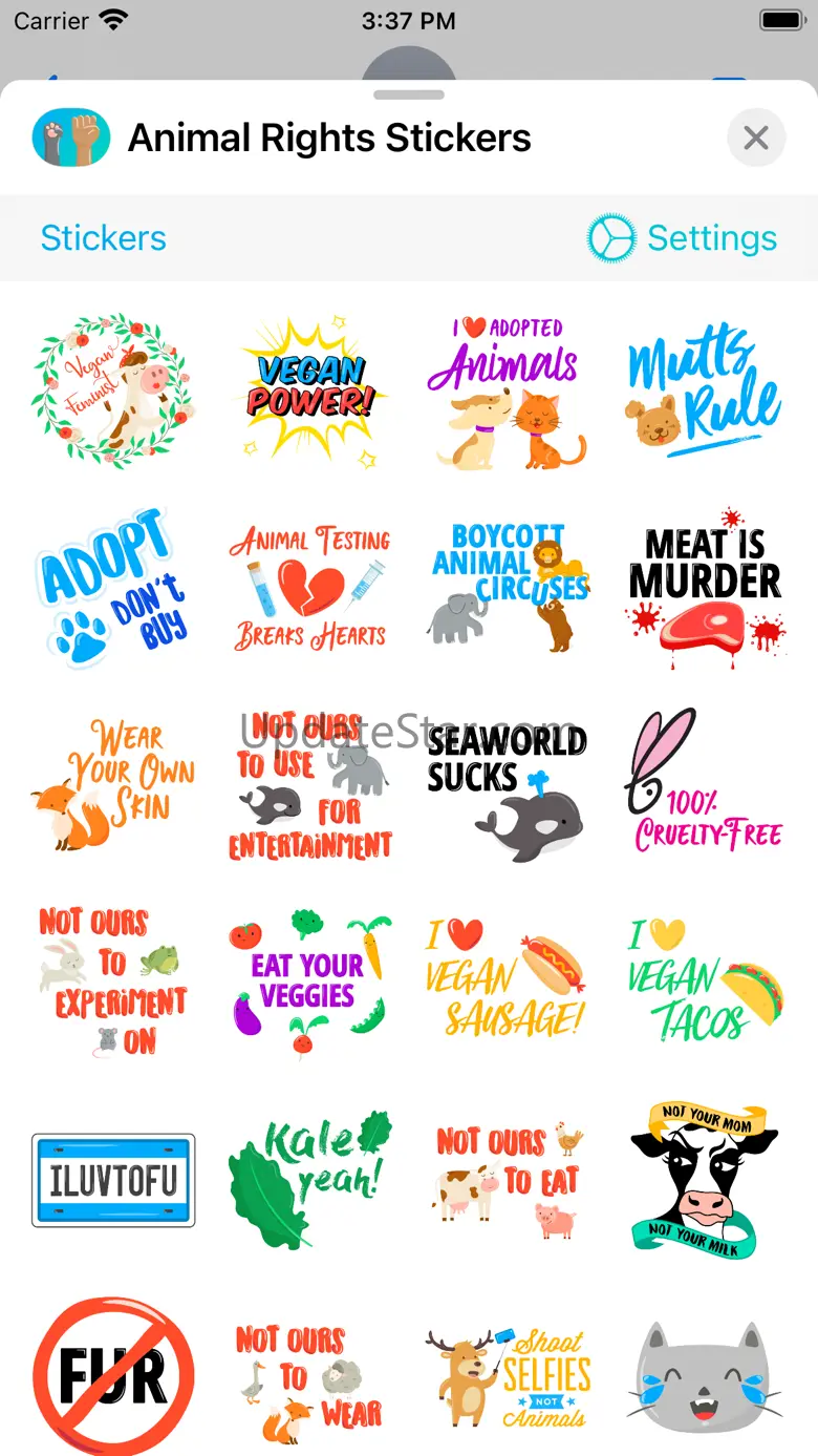 Animal Rights Stickers 1.4