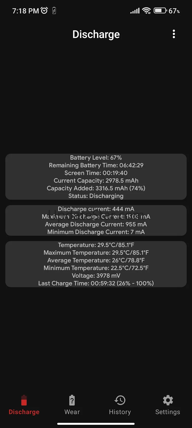 Capacity Info: Battery Health 9.1.0.4