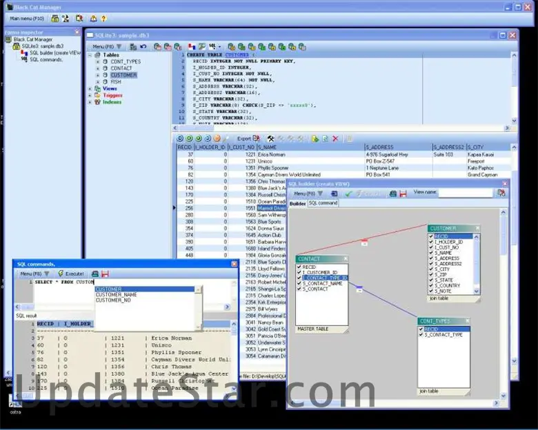 SQLite3 database manager 8.17