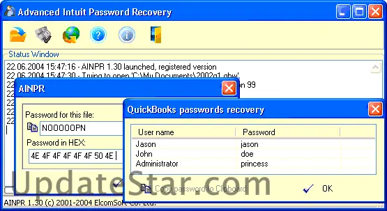 Advanced Intuit Password Recovery 2.3