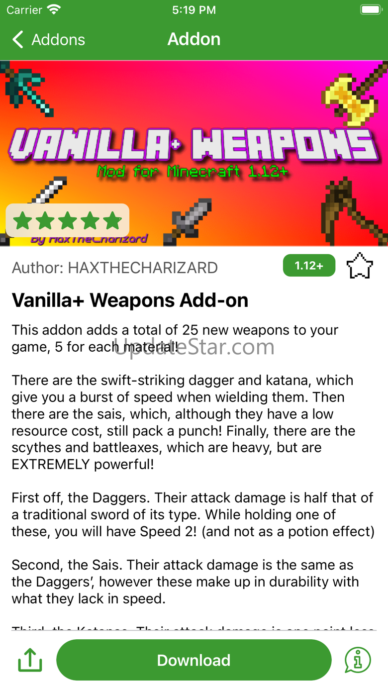 MCPE Addons and Skins 1.3.1