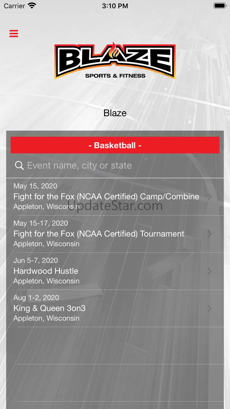 Blaze Events 6.13.1