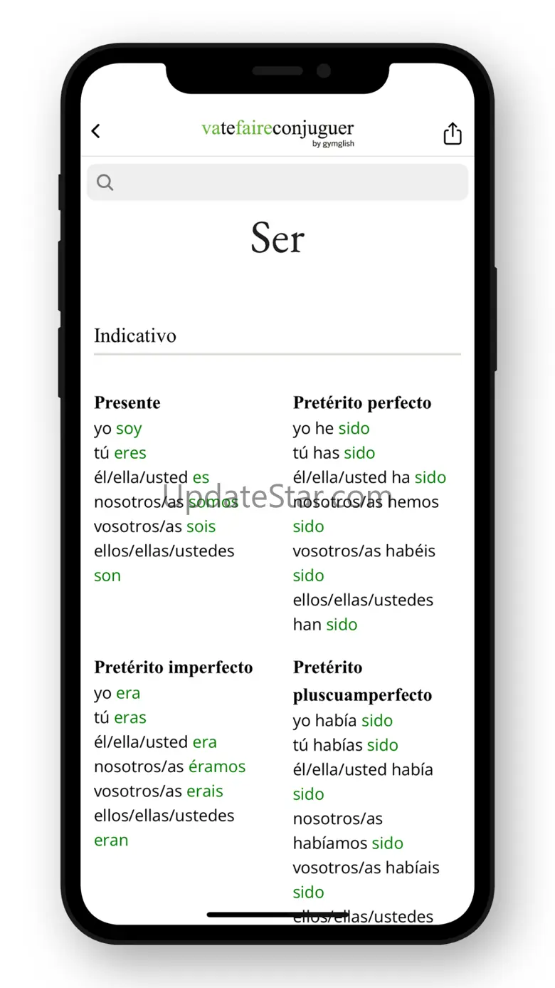Spanish conjugation. 6.0.0