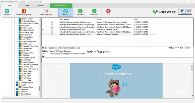 vMail OLM to O365 Migration 3.0