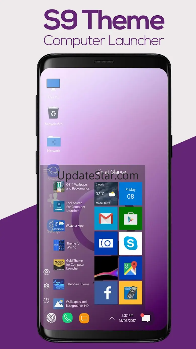 S9 Theme For computer Launcher 2.0