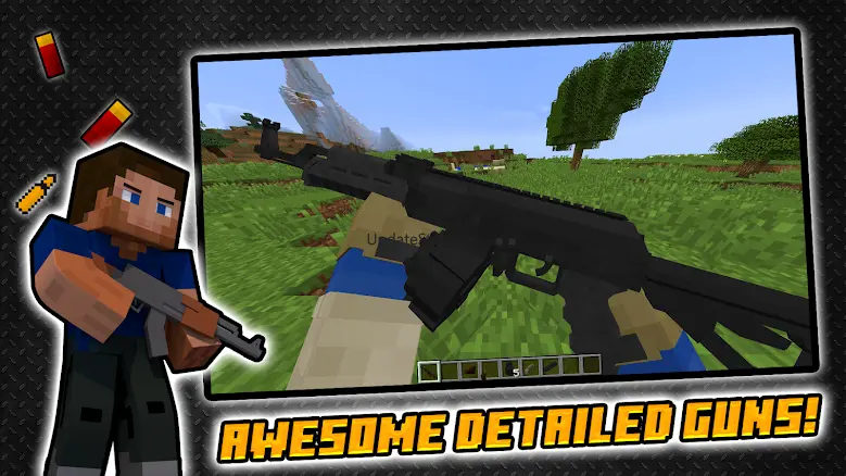 ACTUAL GUNS 3D MOD for MCPE 1.4.4