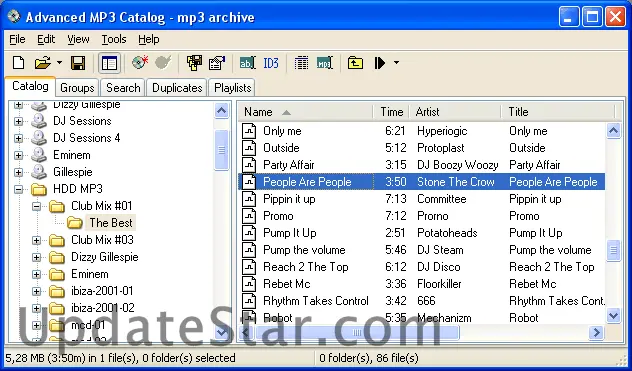 Advanced MP3 Catalog 3.30