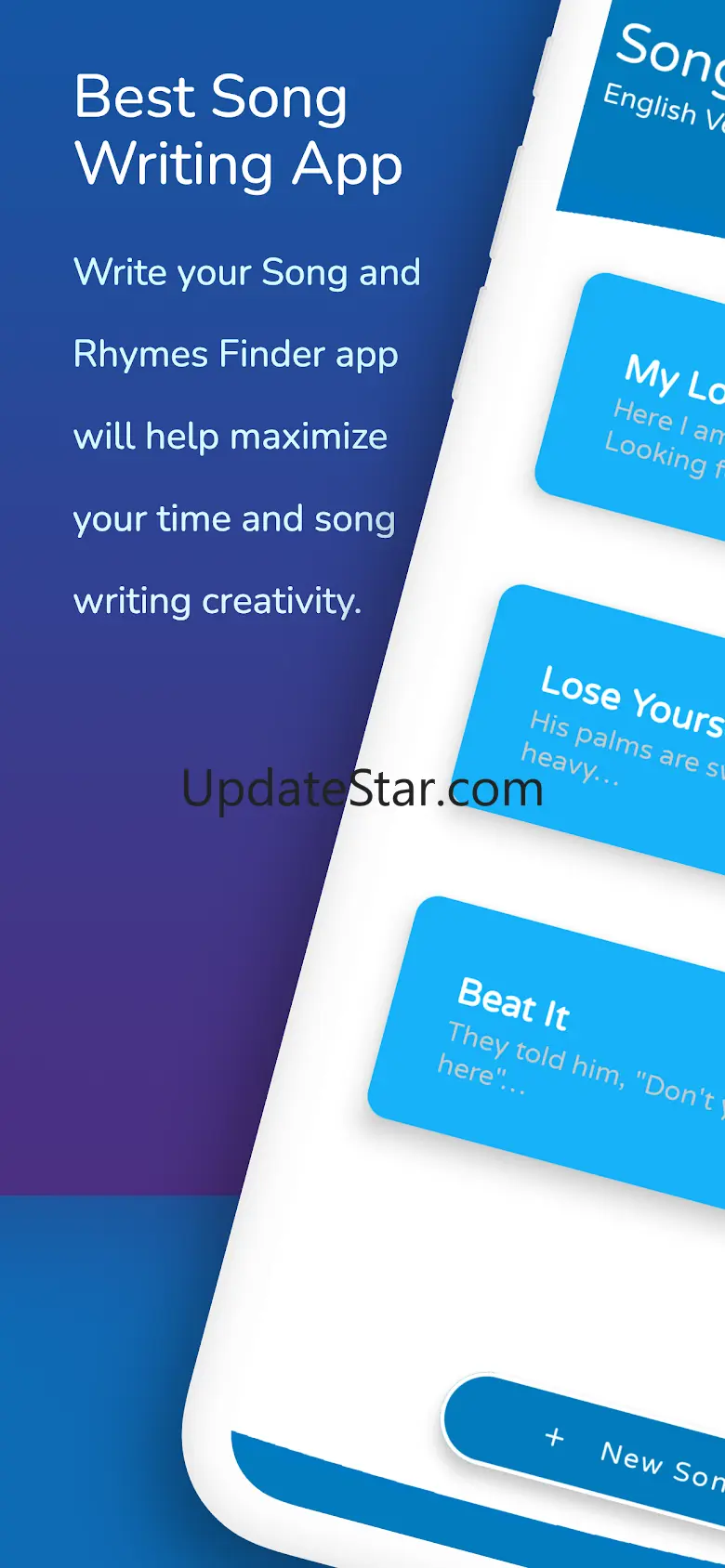 Write Your Song, Rhymes Finder 4.00.01