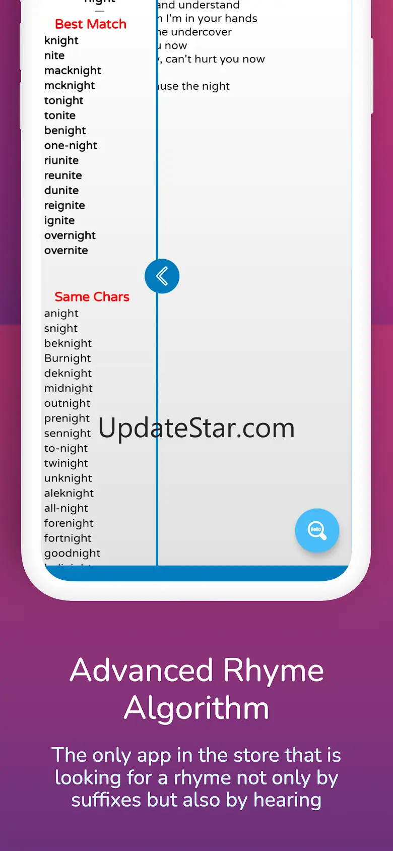 Write Your Song, Rhymes Finder 4.00.01