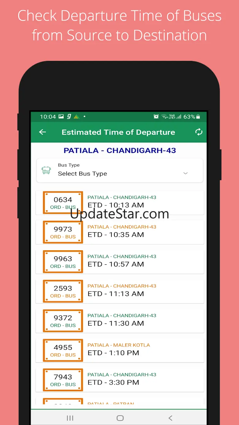 PRTC Bus Time Table 9.4