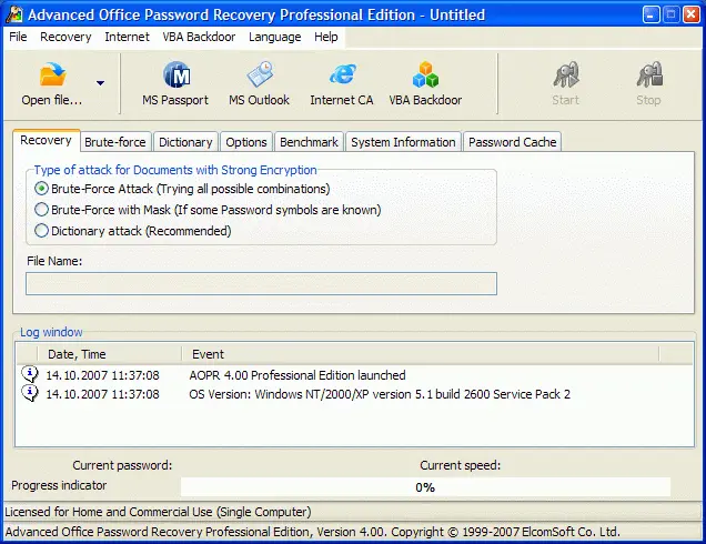 Advanced Office Password Recovery 7.20.2665
