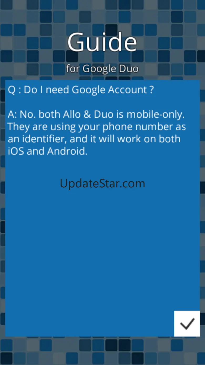 Guide for Google Duo 1.0
