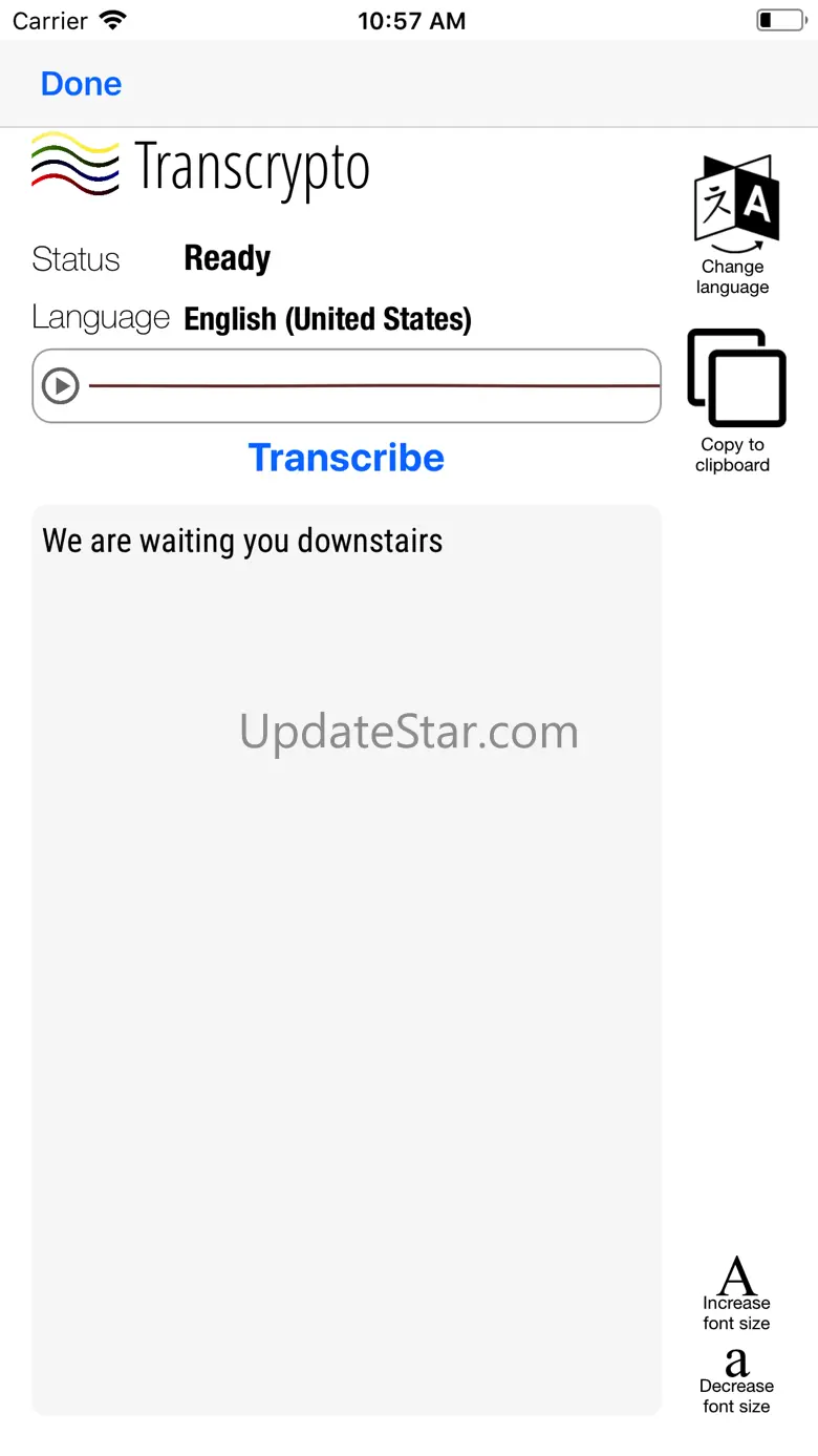 Transcrypto audio transcriber 1.0.2
