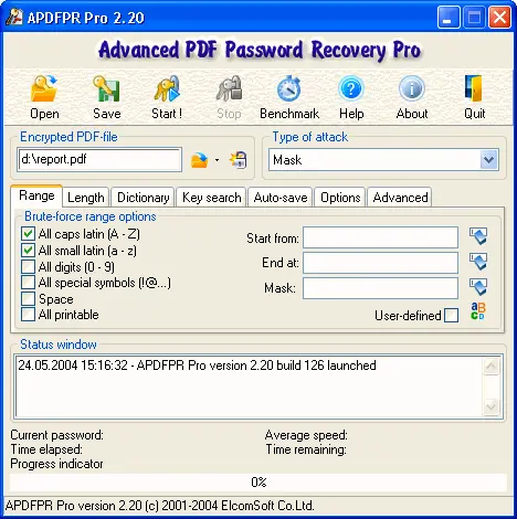 Advanced PDF Password Recovery Pro 5.20.194.6989