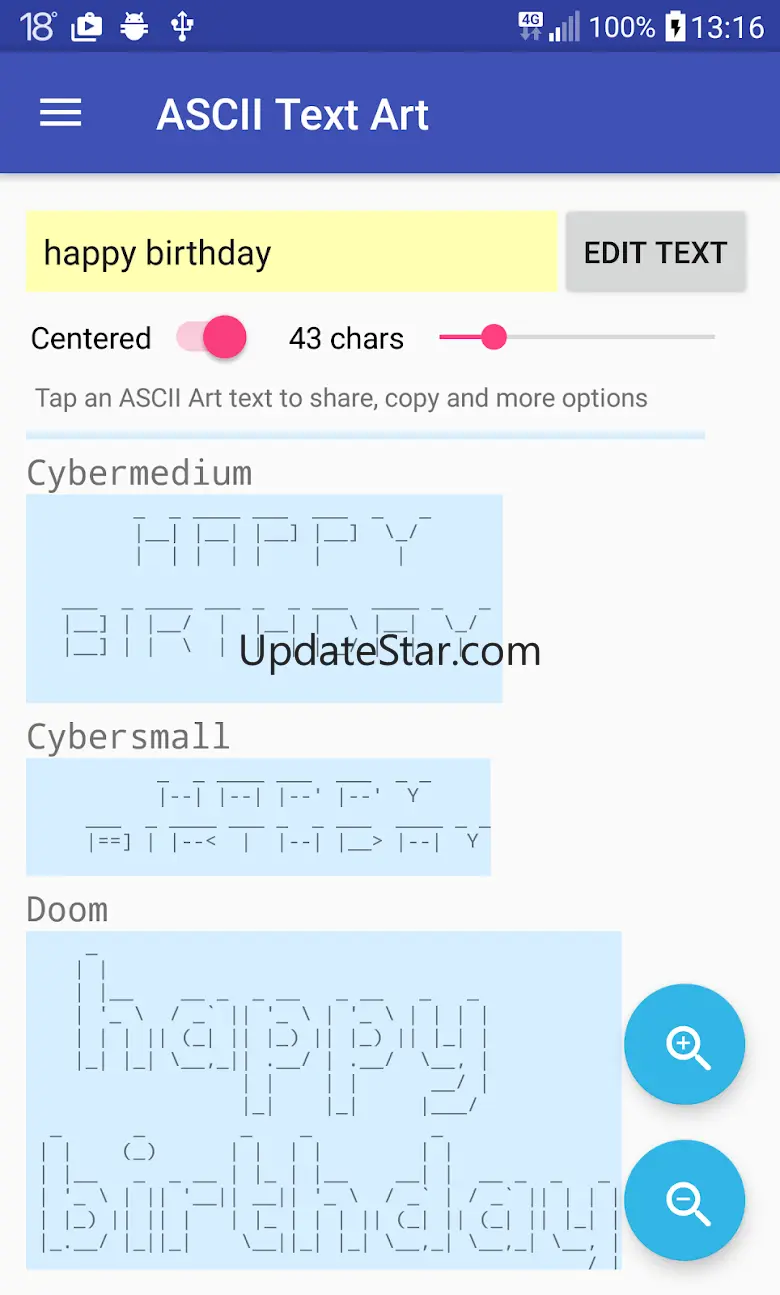 ASCII Text Art 1.0.6