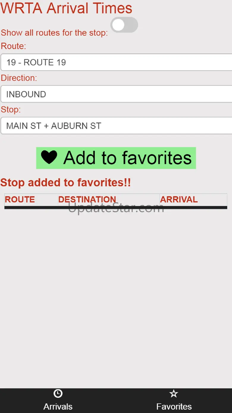 Worcester WRTA Bus Tracker 2.1