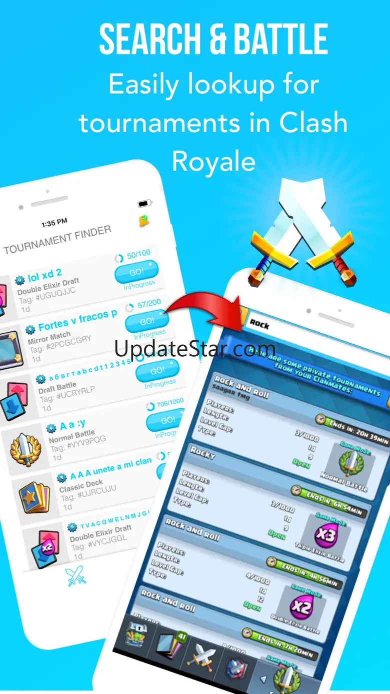 Tournaments for Clash Royale 1.3