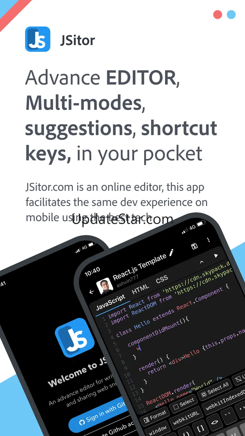 JSitor - JS, HTML & CSS Editor 5.2
