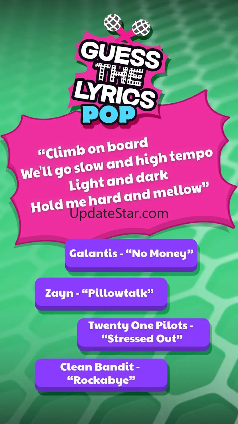 Guess The Lyrics POP Quiz 7.0