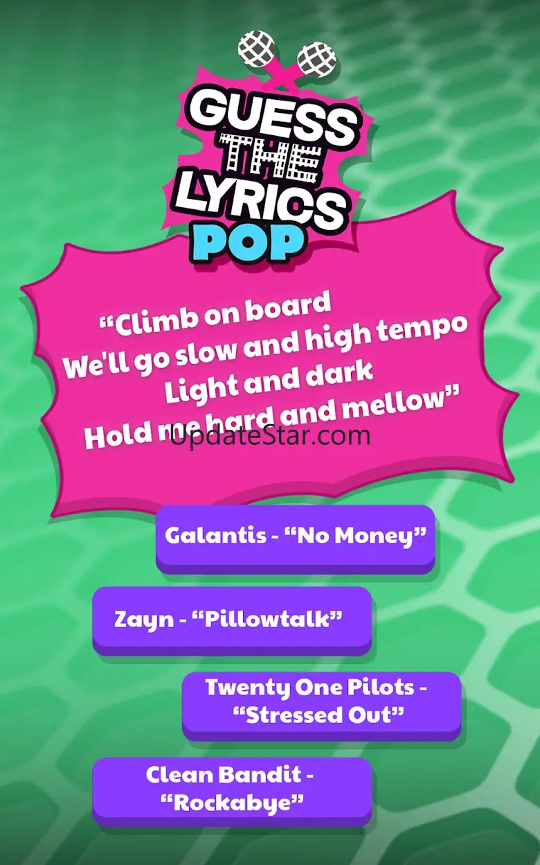 Guess The Lyrics POP Quiz 7.0