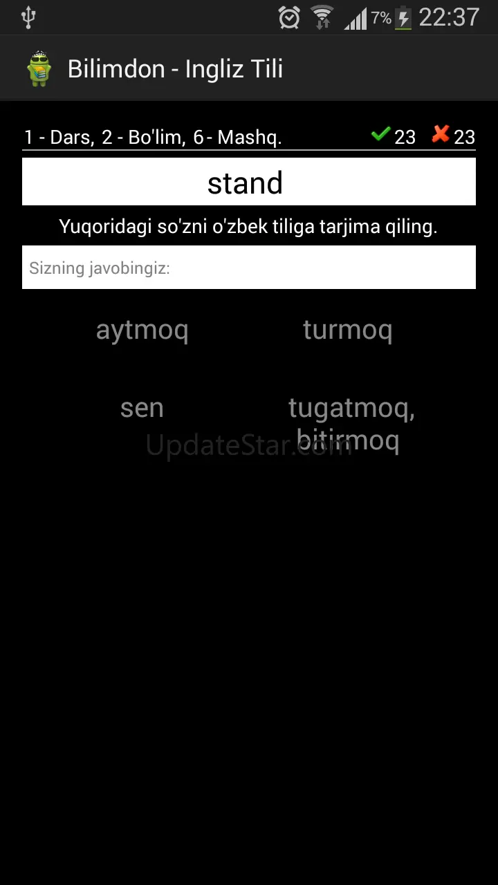Bilimdon - Ingliz Tili 2.7