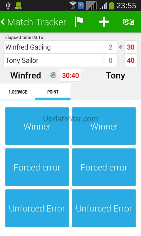 Tennis Math: score & stats 4.2.4